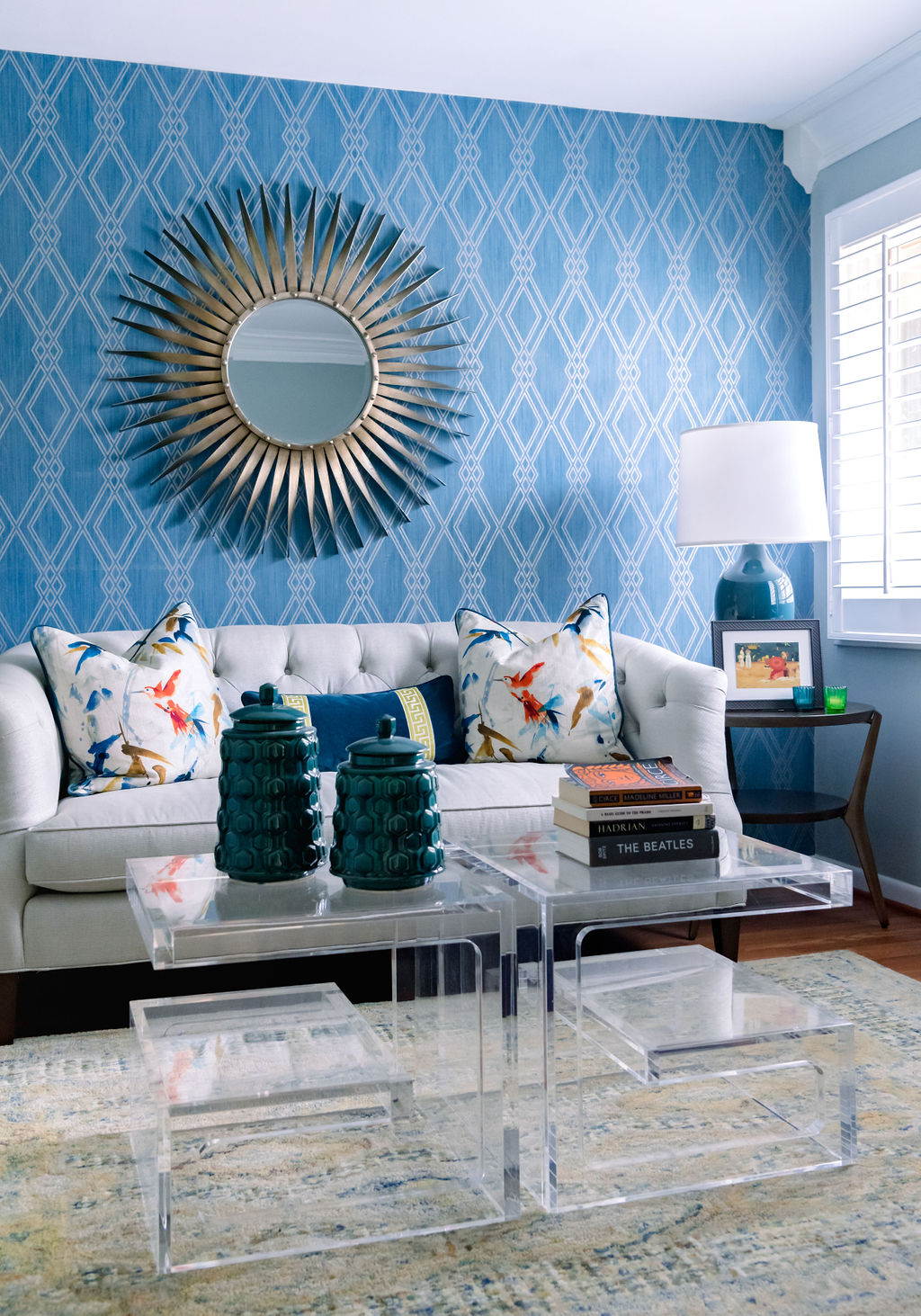 Raleigh Mid-Century Modern living room wallpaper